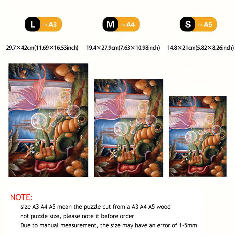 Rubbyoo Dragon Fairy - Wooden Jigsaw Puzzle - image 6