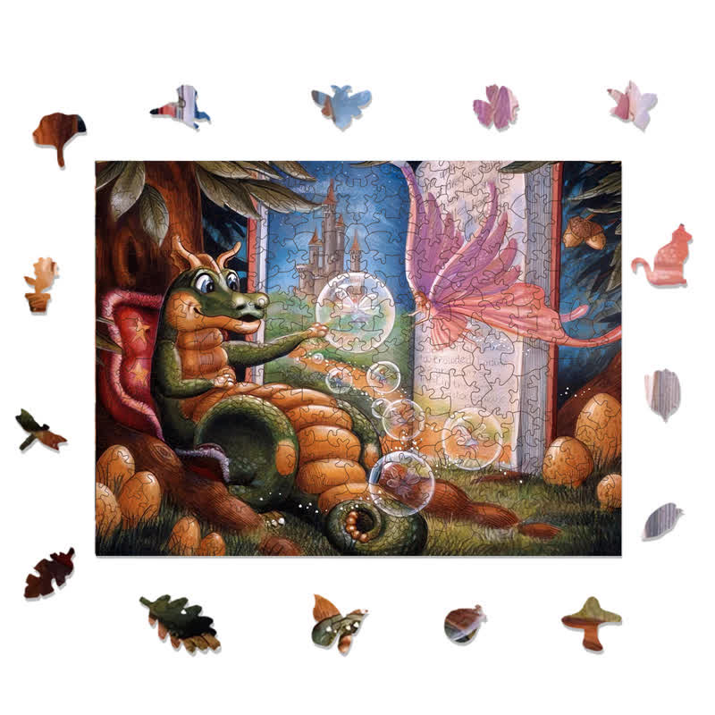 Rubbyoo Dragon Fairy - Wooden Jigsaw Puzzle - image 7