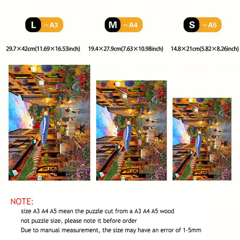 Rubbyoo Biking Through Italy - Wooden Jigsaw Puzzle - image 7