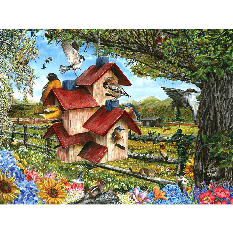 Rubbyoo Bird Condo - Wooden Jigsaw Puzzle - A2 - Wooden Gift Packaging - image 0