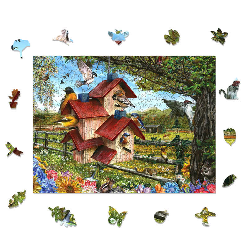 Rubbyoo Bird Condo - Wooden Jigsaw Puzzle - image 1