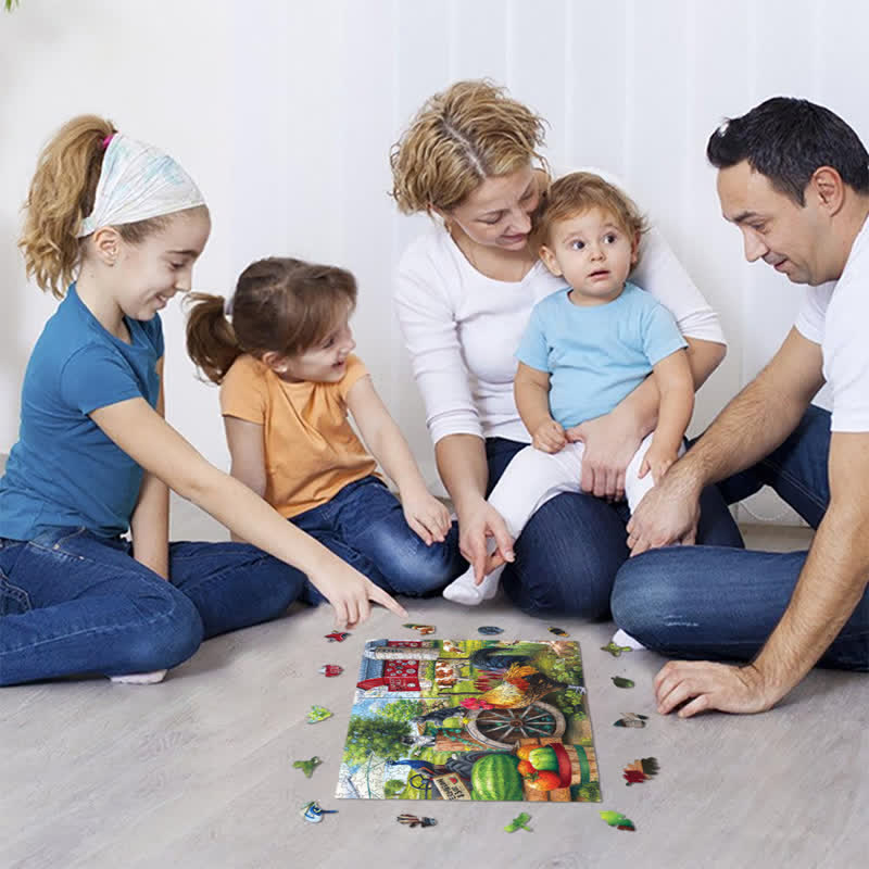 Rubbyoo Harvest Hills - Wooden Jigsaw Puzzle - image 3