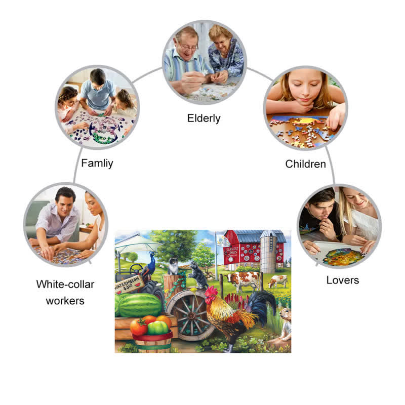 Rubbyoo Harvest Hills - Wooden Jigsaw Puzzle - image 2