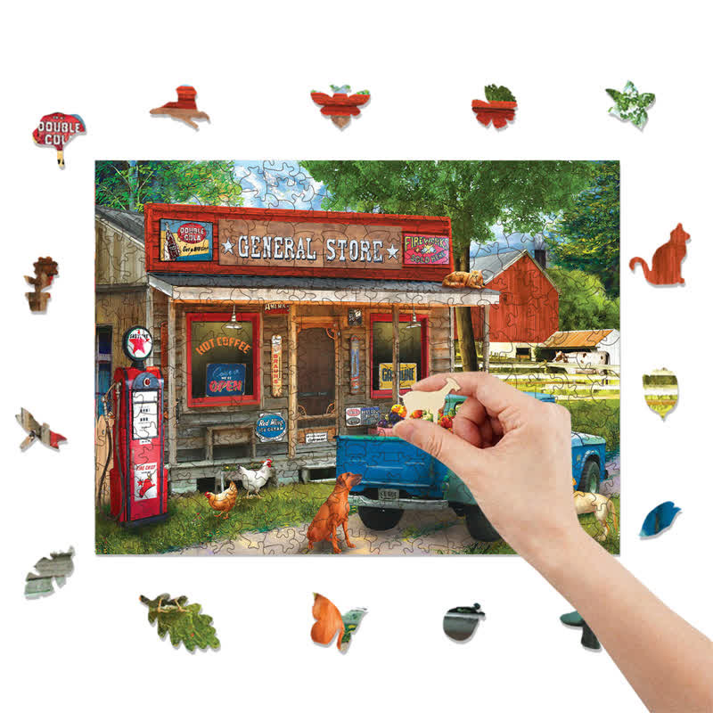 Rubbyoo A Stop at the Store - Wooden Jigsaw Puzzle - image 8