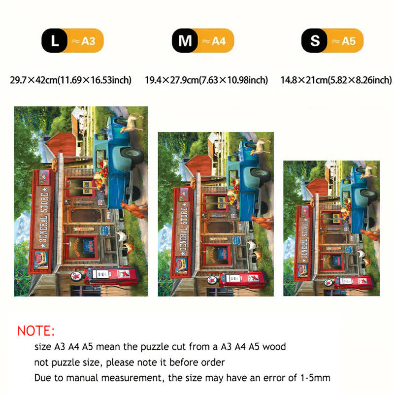 Rubbyoo A Stop at the Store - Wooden Jigsaw Puzzle - image 7