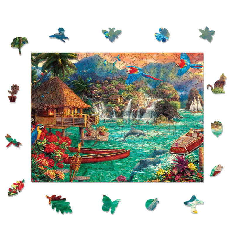 Rubbyoo Island Life  - Wooden Jigsaw Puzzle - image 1