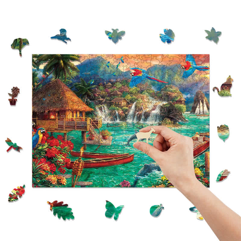 Rubbyoo Island Life  - Wooden Jigsaw Puzzle - image 8