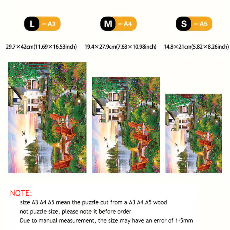 Rubbyoo My Happy Place Harbor House  - Wooden Jigsaw Puzzle - image 7