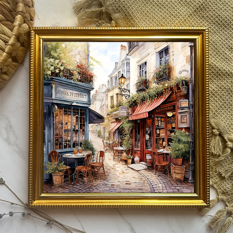 Rubbyoo Cafe in Narrow Alley - Wooden Jigsaw Puzzle - image 8