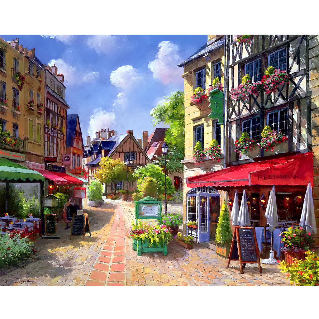 Rubbyoo Cafe in Paris - Wooden Jigsaw Puzzle - A2 (500 PCS) - Wooden Gift Packaging - image 0