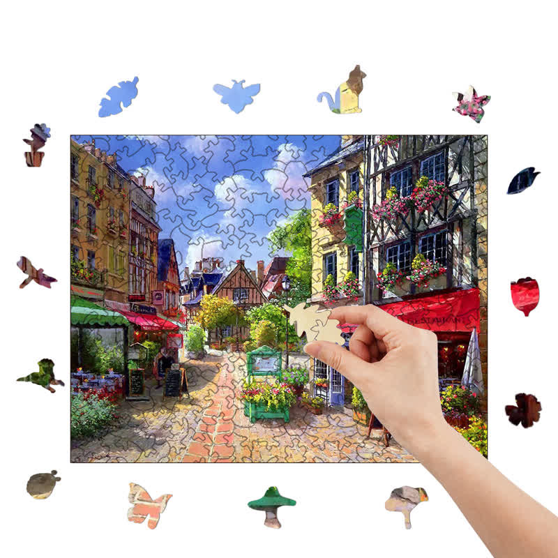 Rubbyoo Cafe in Paris - Wooden Jigsaw Puzzle - image 8