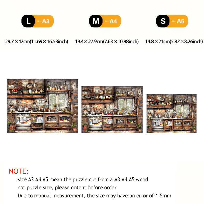 Rubbyoo Old Kitchen - Wooden Jigsaw Puzzle - image 3