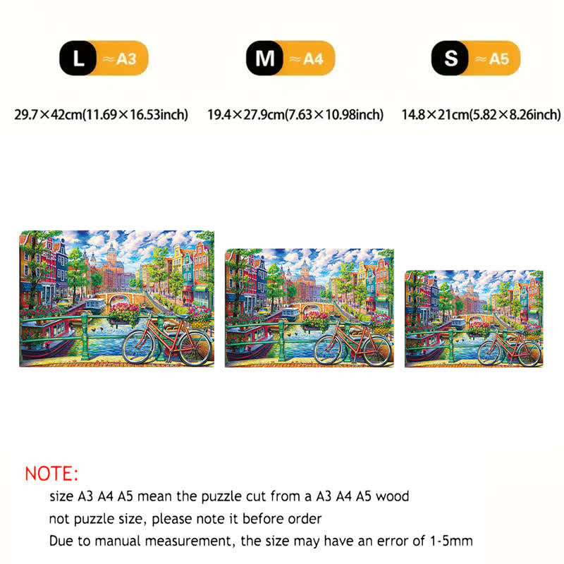 Rubbyoo Amsterdam Canal - Wooden Jigsaw Puzzle - image 3