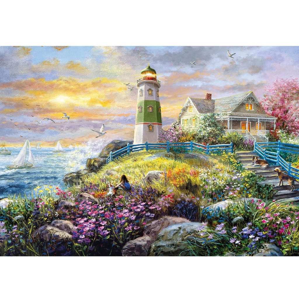 Rubbyoo Watching The Sunset - Wooden Jigsaw Puzzle - A2 (500 PCS) - Wooden Gift Packaging - image 0