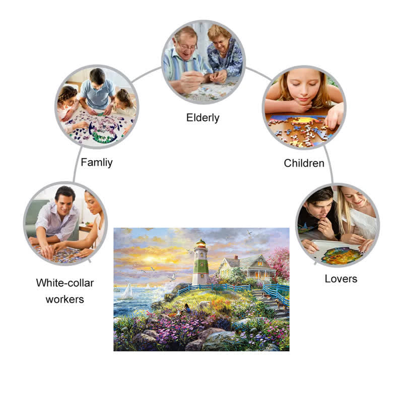 Rubbyoo Watching The Sunset - Wooden Jigsaw Puzzle - image 3