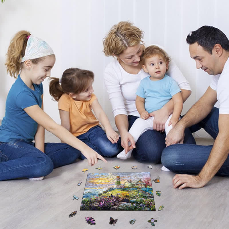 Rubbyoo Watching The Sunset - Wooden Jigsaw Puzzle - image 6