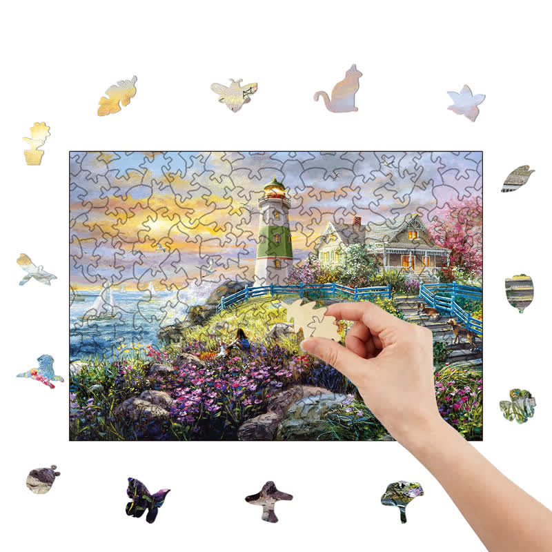 Rubbyoo Watching The Sunset - Wooden Jigsaw Puzzle - image 8