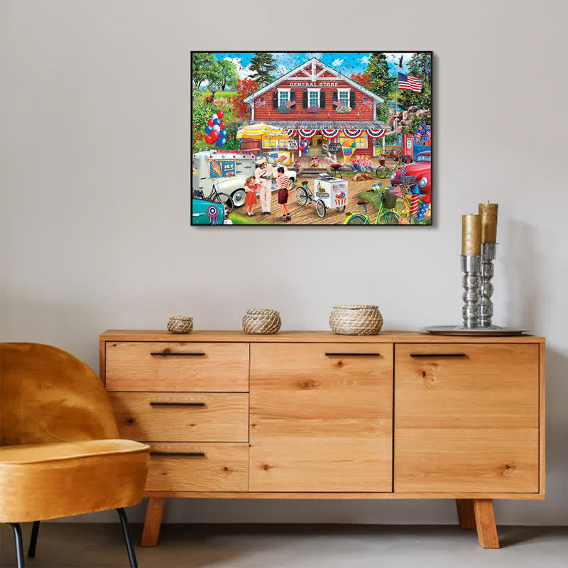 Rubbyoo Fourth of July - Wooden Jigsaw Puzzle - image 2