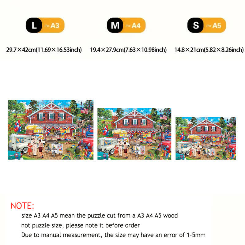 Rubbyoo Fourth of July - Wooden Jigsaw Puzzle - image 4