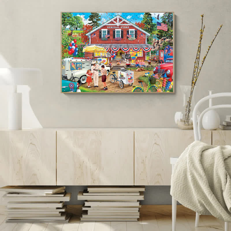 Rubbyoo Fourth of July - Wooden Jigsaw Puzzle - image 5