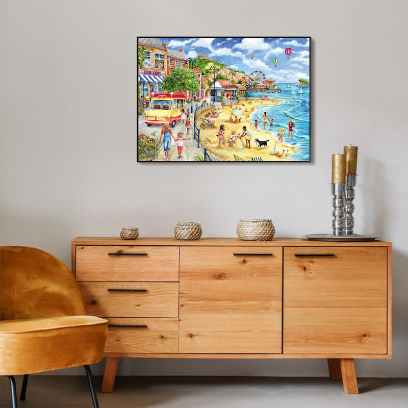 Rubbyoo Seaside Promenade - Wooden Jigsaw Puzzle - image 6