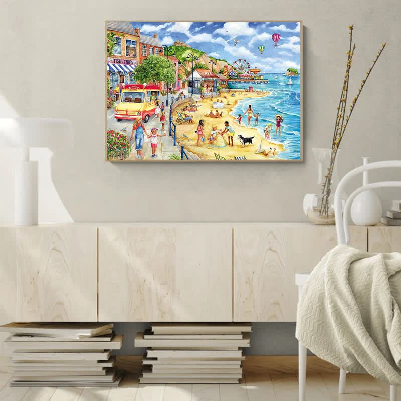 Rubbyoo Seaside Promenade - Wooden Jigsaw Puzzle - image 7