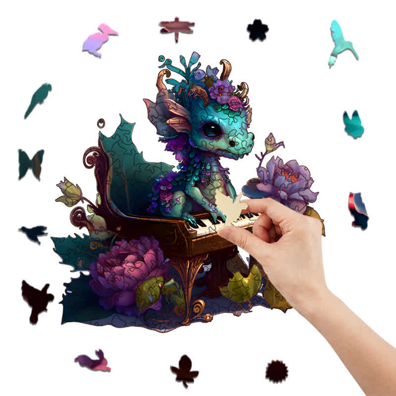 Rubbyoo Elegant Baby Dragon - Wooden Jigsaw Puzzle - image 6