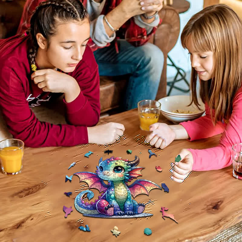 Rubbyoo Baby Dragon - Wooden Jigsaw Puzzle - image 2