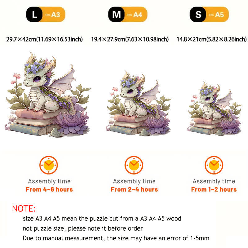 Rubbyoo Lovely Dragon - Wooden Jigsaw Puzzle - image 4