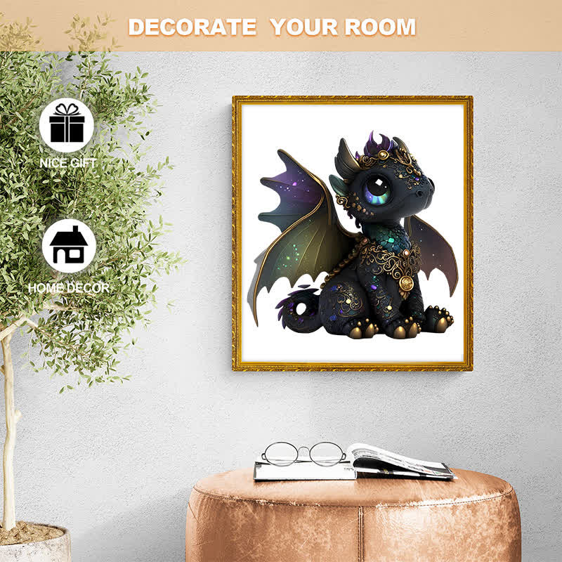 Rubbyoo Black Baby Dragon - Wooden Jigsaw Puzzle - image 7