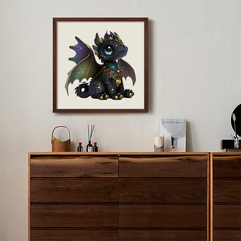 Rubbyoo Black Baby Dragon - Wooden Jigsaw Puzzle - image 6