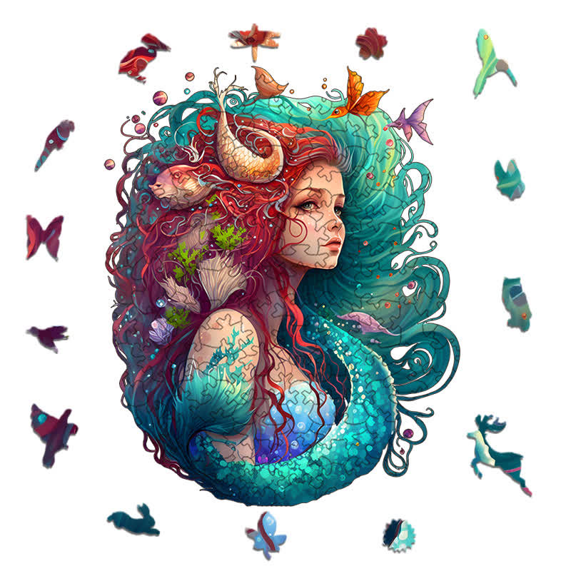 Rubbyoo Elegant Mermaid Princess - Wooden Jigsaw Puzzle - image 1