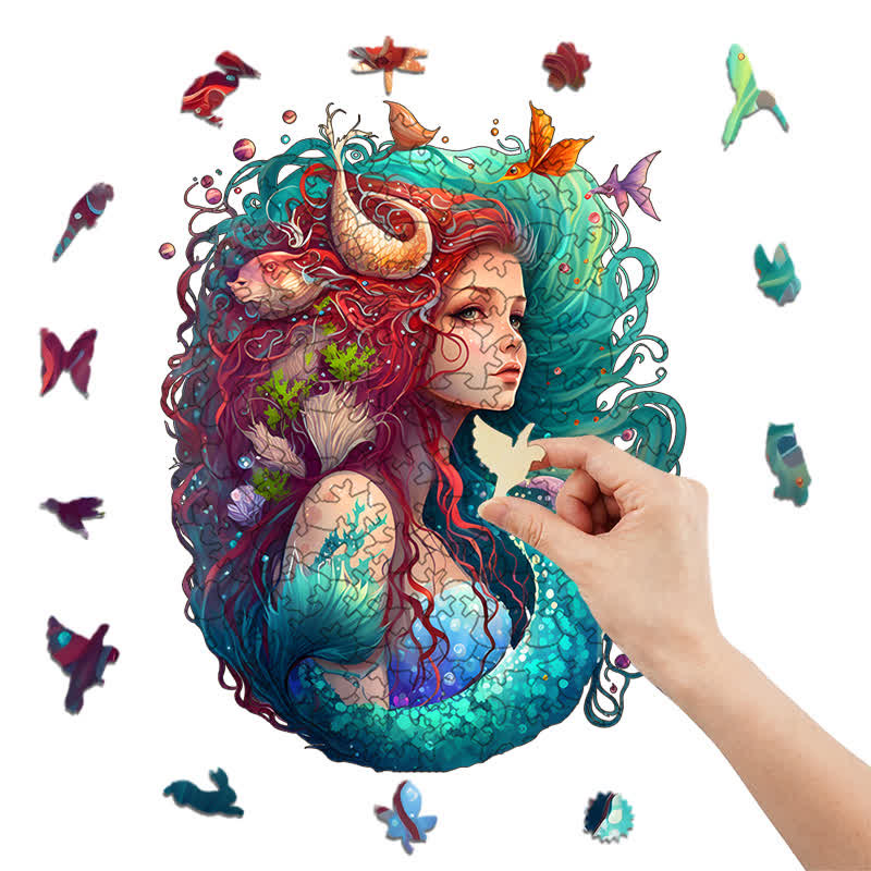 Rubbyoo Elegant Mermaid Princess - Wooden Jigsaw Puzzle - image 3