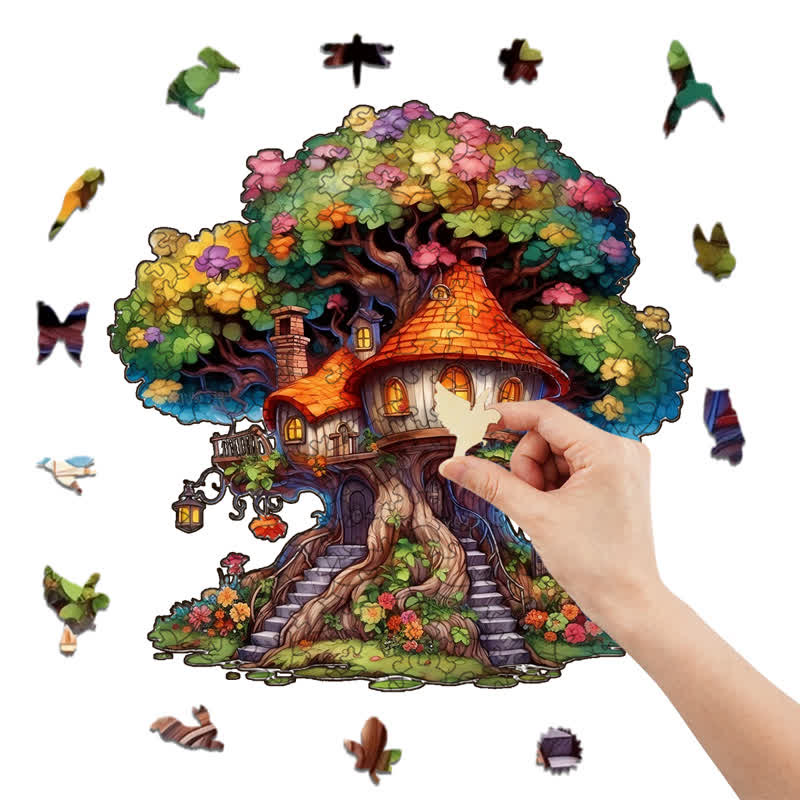 Rubbyoo Mushroom home - Wooden Jigsaw Puzzle - image 6