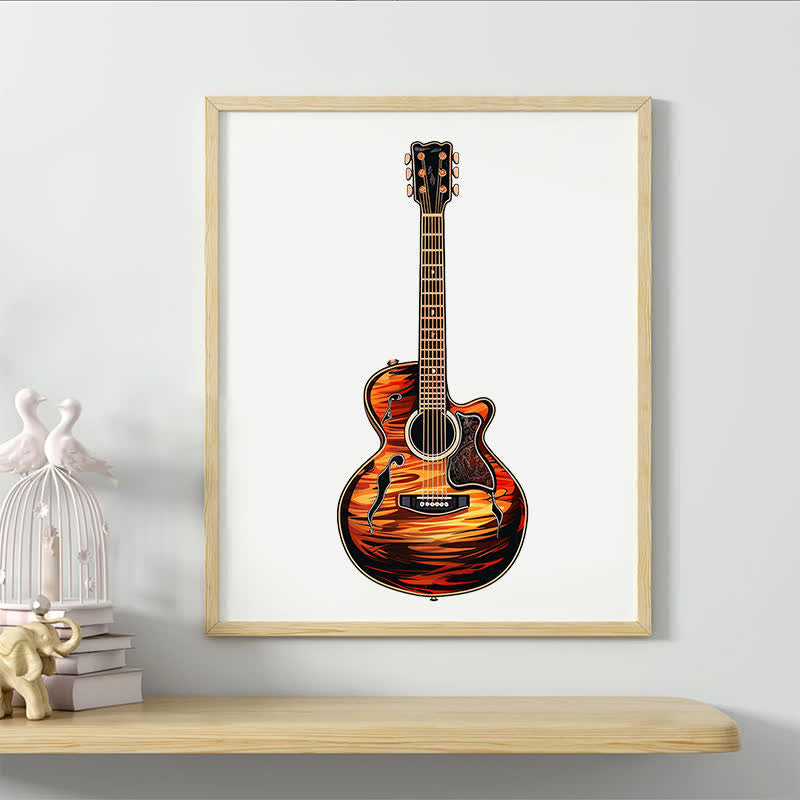Rubbyoo Guitar Colorful -2 Wooden Jigsaw Puzzle - image 3