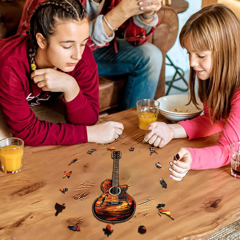 Rubbyoo Guitar Colorful -2 Wooden Jigsaw Puzzle - image 4