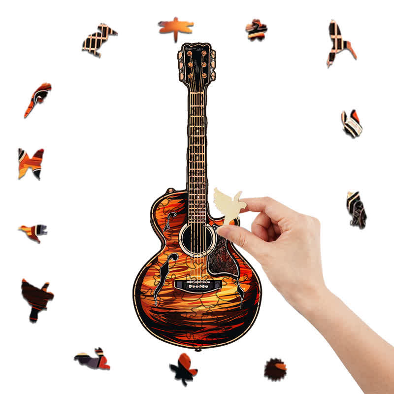 Rubbyoo Guitar Colorful -2 Wooden Jigsaw Puzzle - image 7