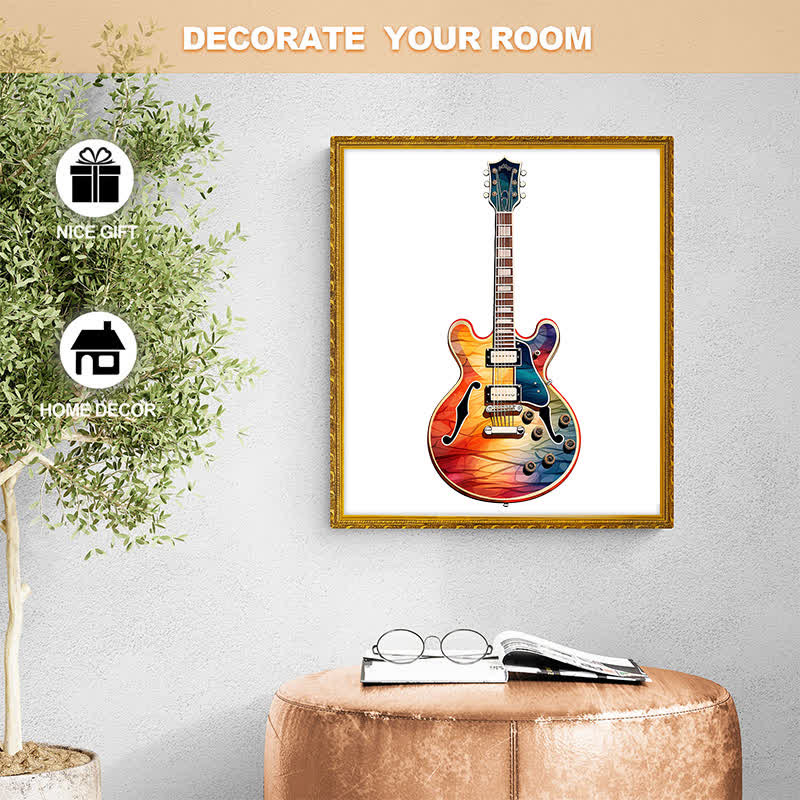 Rubbyoo Guitar Colorful -3 Wooden Jigsaw Puzzle - image 6
