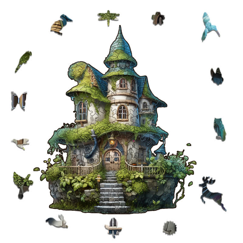 Rubbyoo Mossy Cottage - Wooden Jigsaw Puzzle - image 1