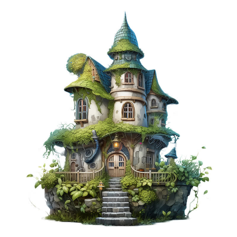 Rubbyoo Mossy Cottage - Wooden Jigsaw Puzzle - A3 - Wooden Gift Packaging - image 0