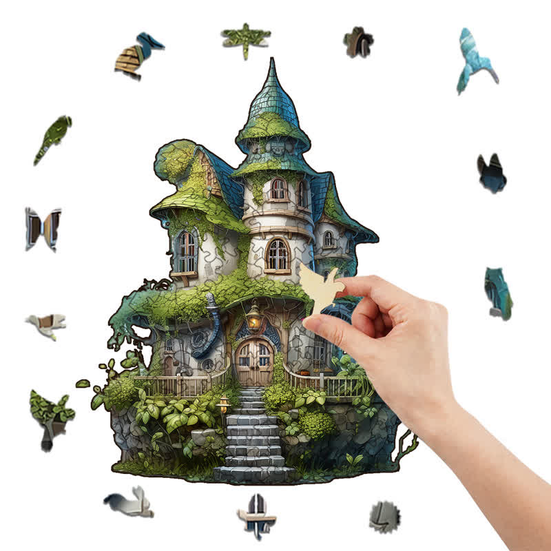 Rubbyoo Mossy Cottage - Wooden Jigsaw Puzzle - image 6