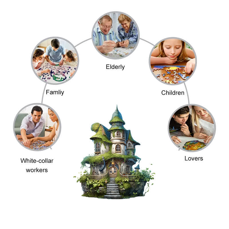 Rubbyoo Mossy Cottage - Wooden Jigsaw Puzzle - image 5