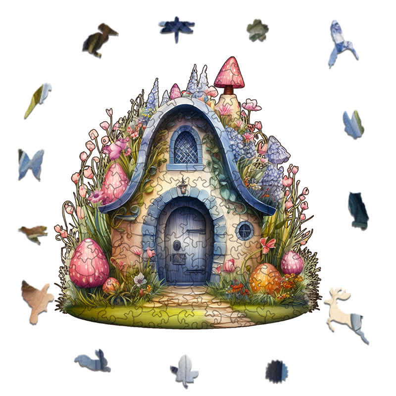 Rubbyoo Tiny Fairy House - Wooden Jigsaw Puzzle - image 1