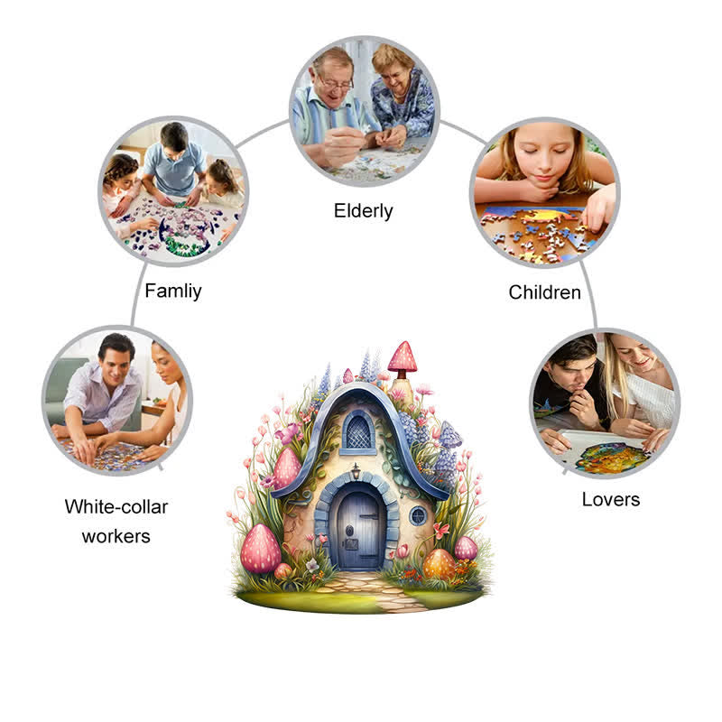 Rubbyoo Tiny Fairy House - Wooden Jigsaw Puzzle - image 4