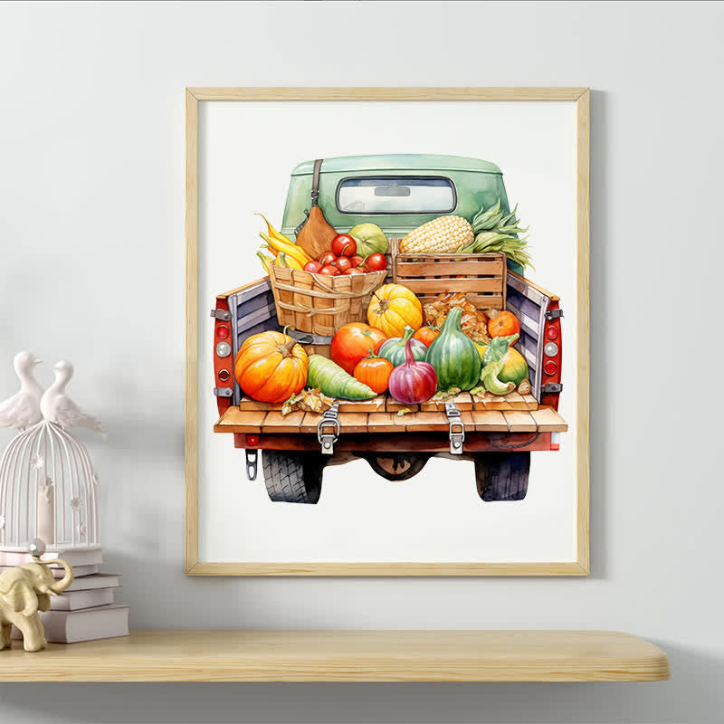Rubbyoo Retro Trucks Fall Sublimation - Wooden Jigsaw Puzzle - image 5