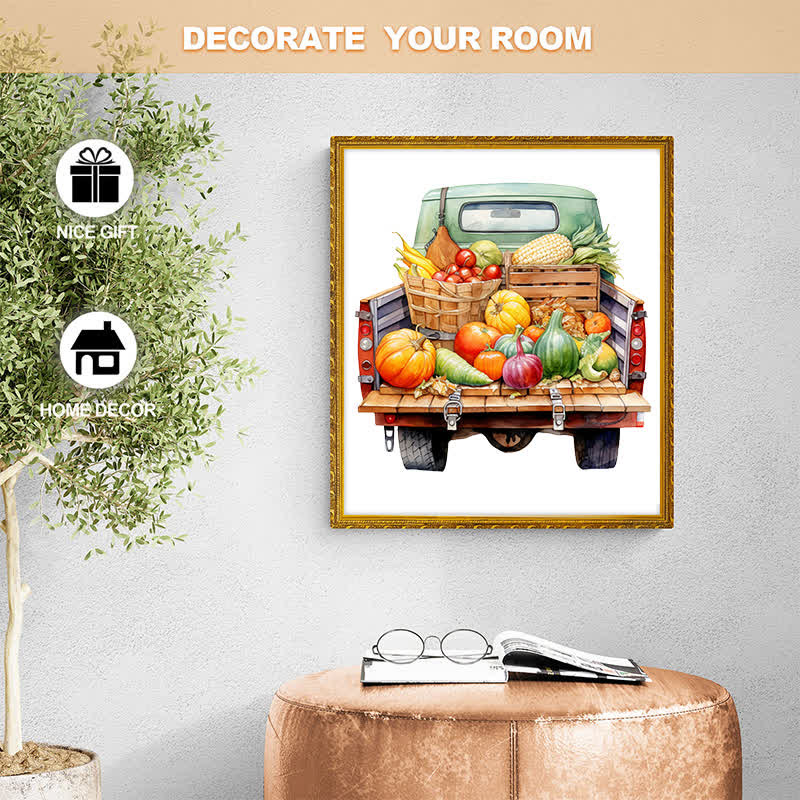 Rubbyoo Retro Trucks Fall Sublimation - Wooden Jigsaw Puzzle - image 6