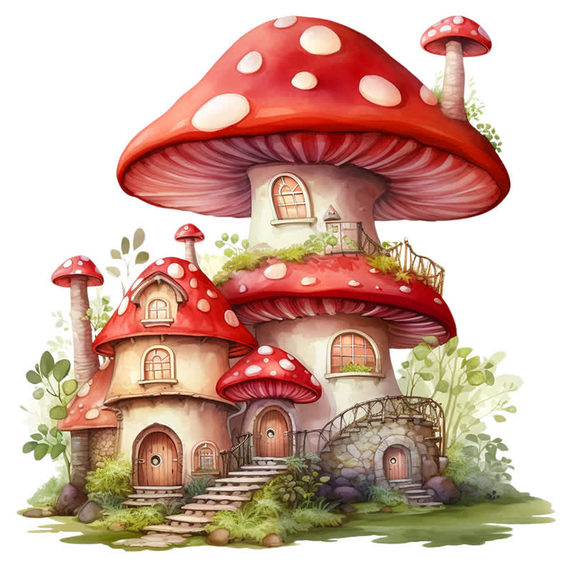 Rubbyoo Fairy Mushroom - Wooden Jigsaw Puzzle - A3 - Wooden Gift Packaging - image 0