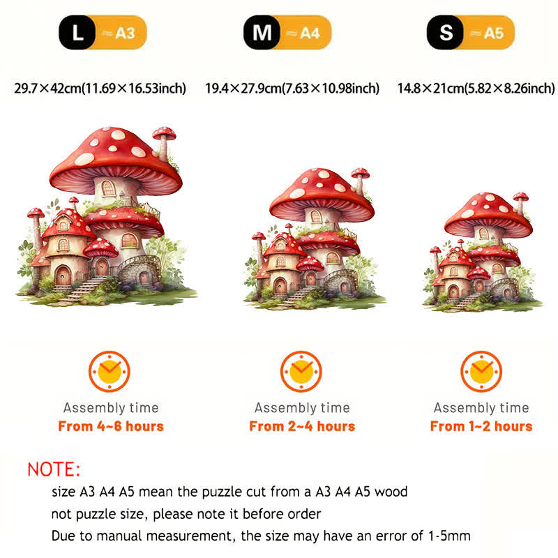 Rubbyoo Fairy Mushroom - Wooden Jigsaw Puzzle - image 4