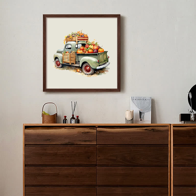 Rubbyoo Farm Truck Pumpkins Stock - Wooden Jigsaw Puzzle - image 7