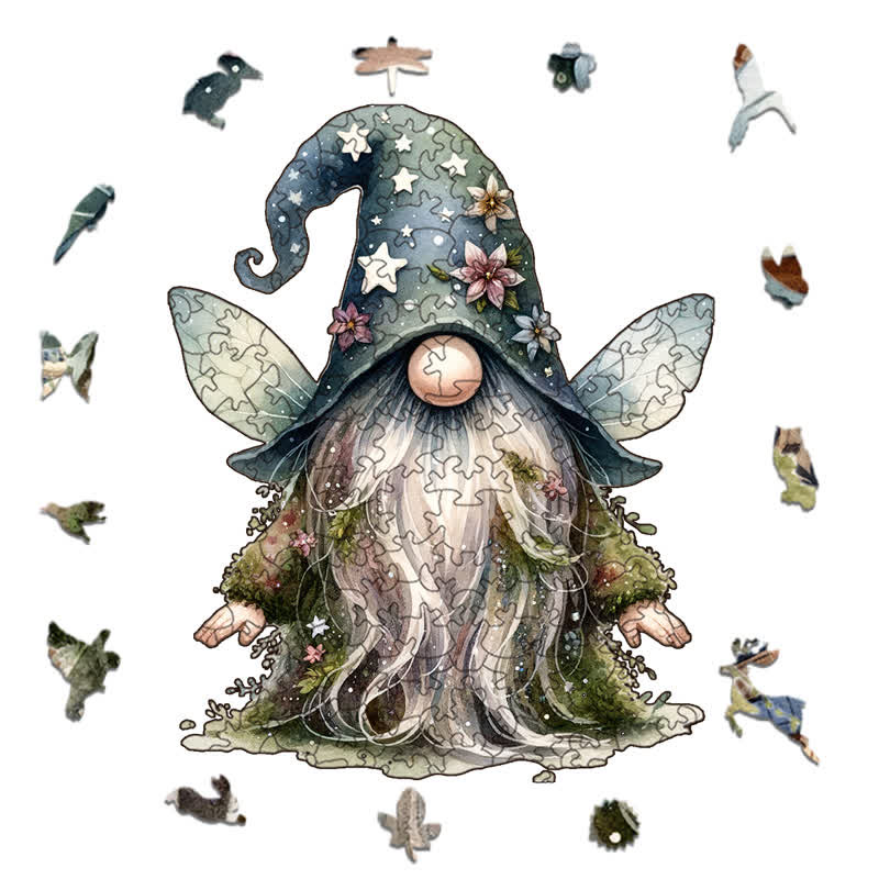 Rubbyoo Forest Gnome - Wooden Jigsaw Puzzle - image 1